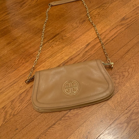 Tory Burch Nude Leather Crossbody - Picture 1 of 4
